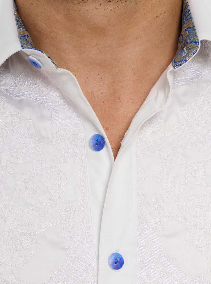 Robert Graham Limited Edition The Dorce Long Sleeve Button Down Shirt Big Blue | 76203TJRS