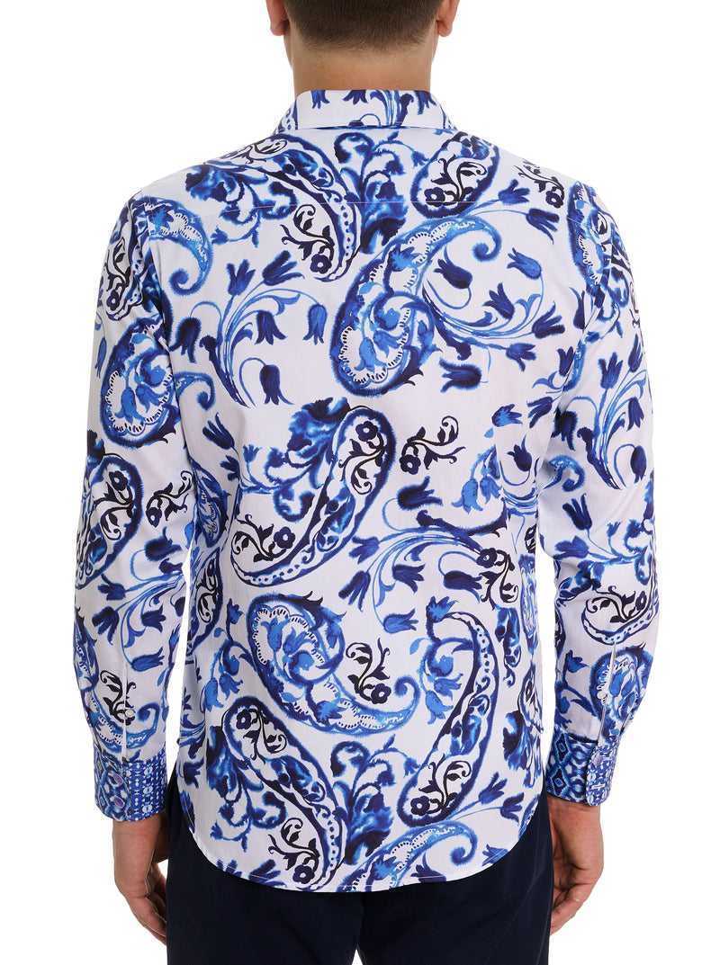 Robert Graham Limited Edition The Thera Long Sleeve Button Down Shirt Blue | 71305WCBV