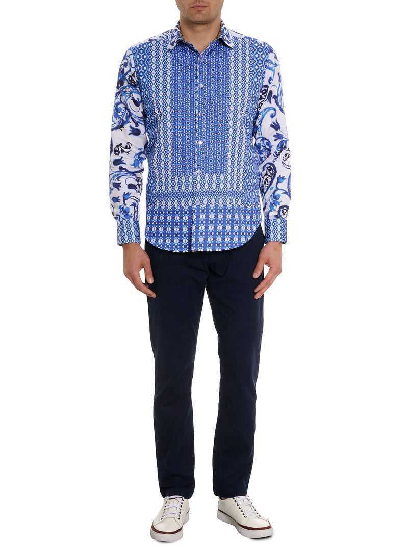 Robert Graham Limited Edition The Thera Long Sleeve Button Down Shirt Blue | 71305WCBV