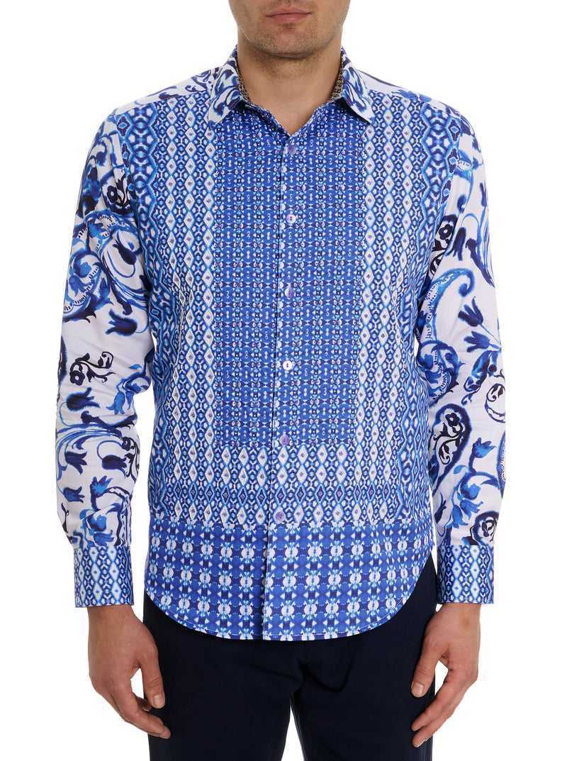 Robert Graham Limited Edition The Thera Long Sleeve Button Down Shirt Blue | 71305WCBV