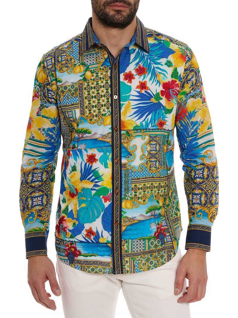 Robert Graham Limited Edition Toast The Coast Long Sleeve Button Down Shirt Multi | 31625CHKP