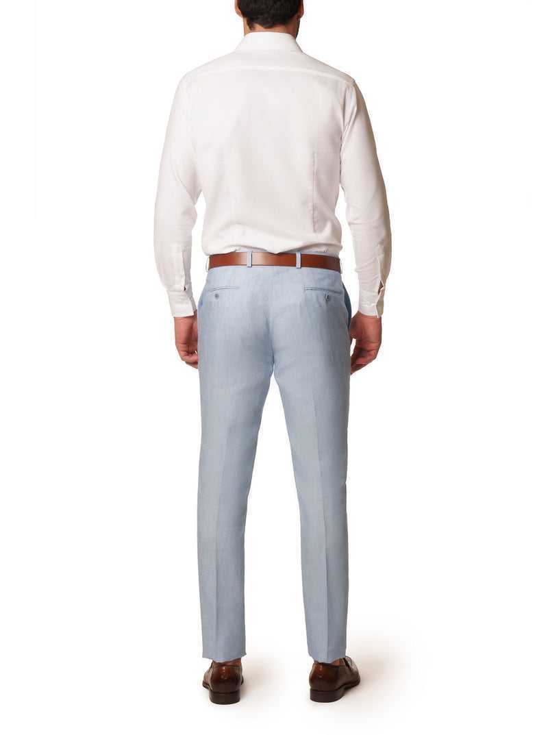 Robert Graham Linen Dress Pant Light Blue | 90485WCNL