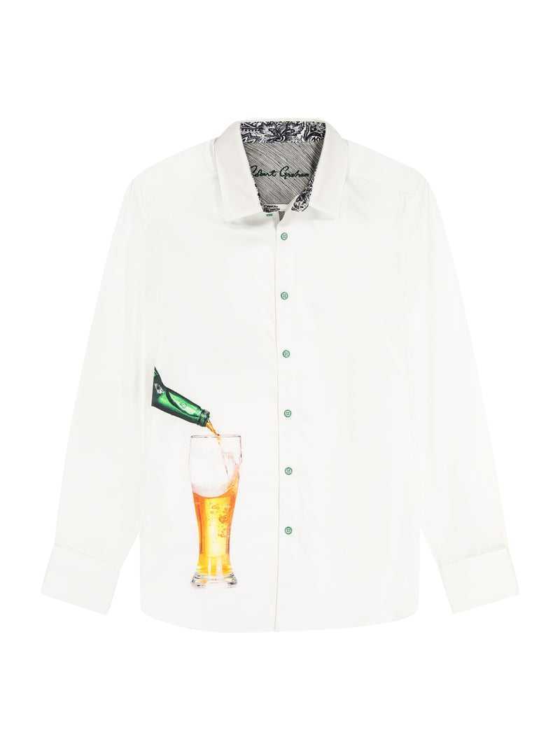 Robert Graham Made To Measure Long Sleeve Button Down Shirt White | 04786HWZR