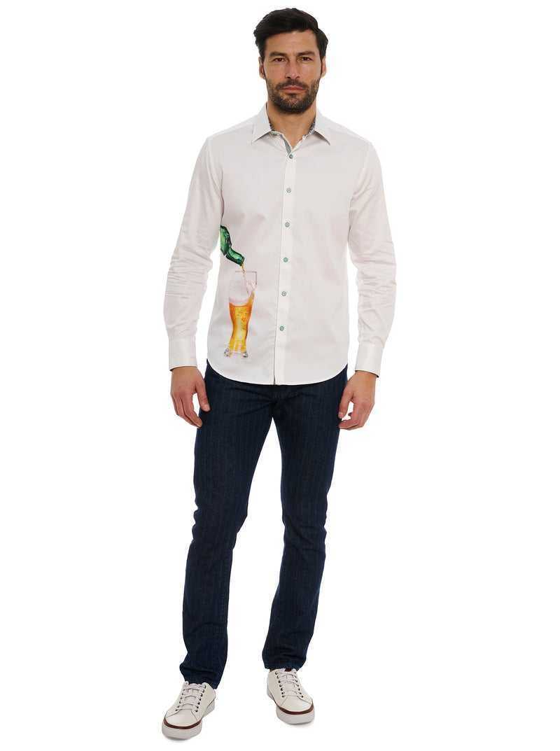 Robert Graham Made To Measure Long Sleeve Button Down Shirt White | 04786HWZR