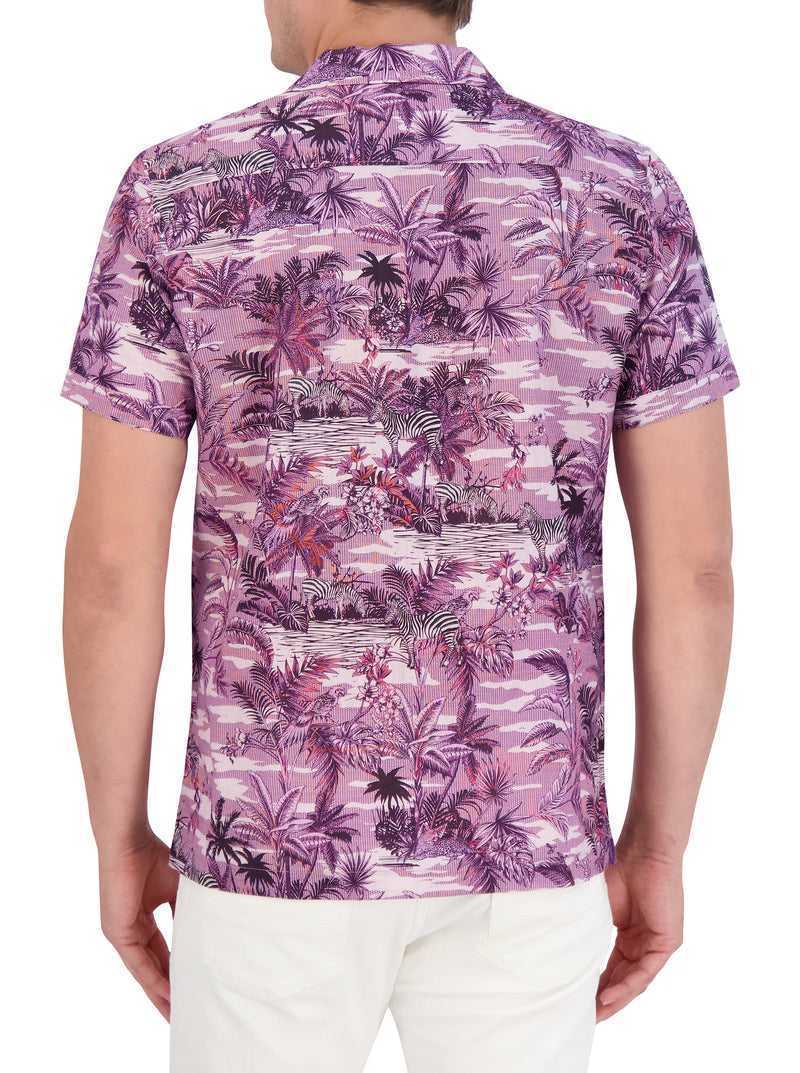 Robert Graham Makara Short Sleeve Button Down Shirt Lilac | 98154CGQN