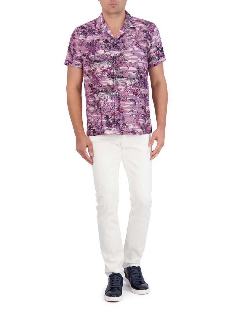 Robert Graham Makara Short Sleeve Button Down Shirt Lilac | 98154CGQN