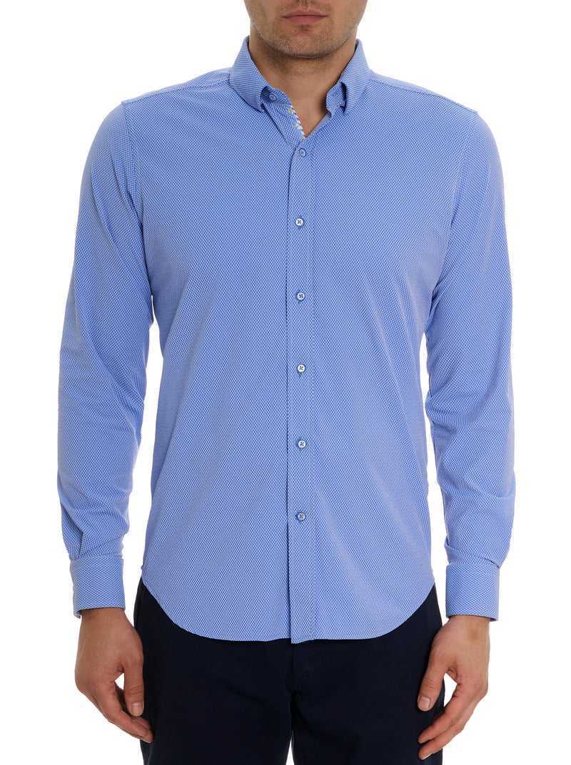 Robert Graham Marcus Motion Long Sleeve Button Down Shirt Blue | 19258ZNMI