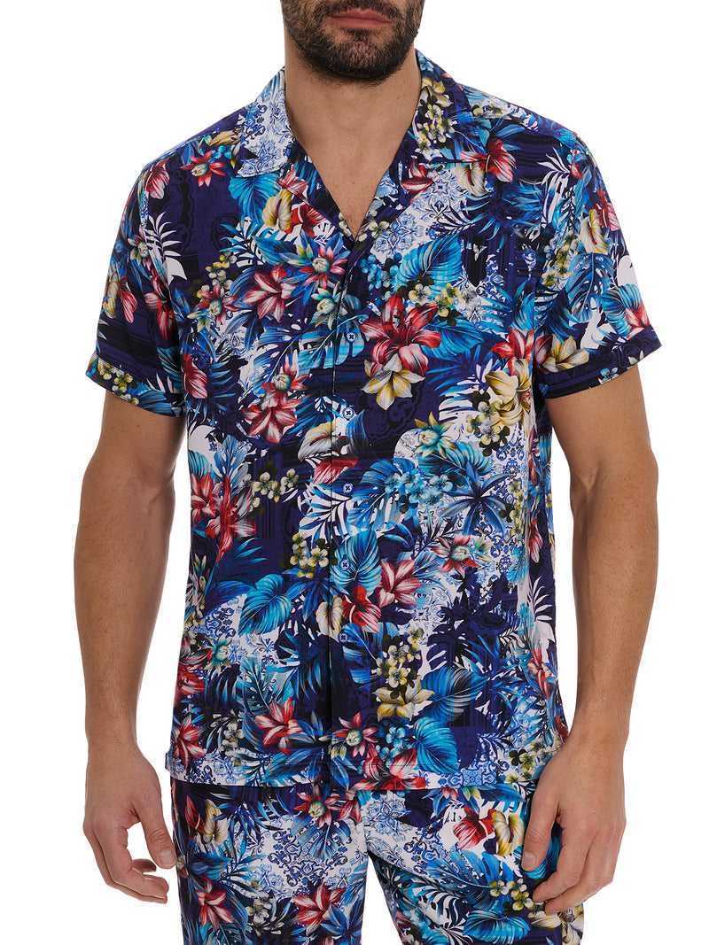 Robert Graham Merrick Short Sleeve Button Down Shirt Multi | 16342VUYT