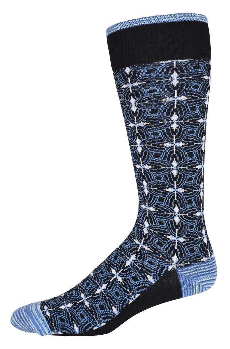 Robert Graham Midland Sock Black | 87192EKAI