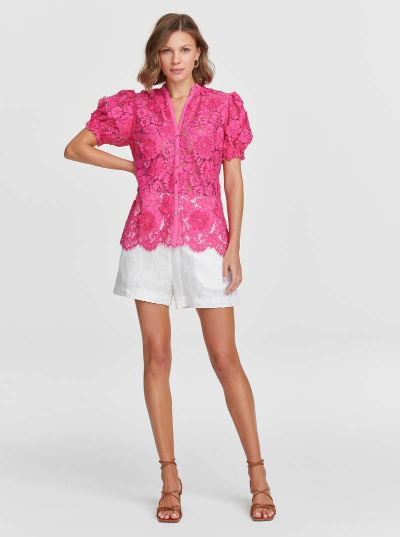 Robert Graham Mila Shirt Pink | 79532WJCY