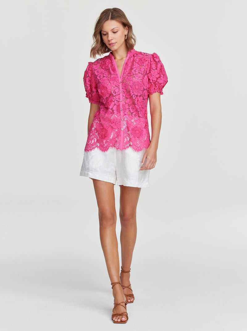 Robert Graham Mila Shirt Pink | 79532WJCY