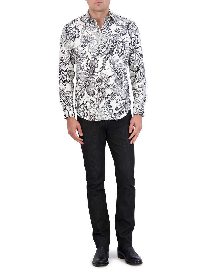 Robert Graham Nadeera Long Sleeve Button Down Shirt White | 38720ZLAX