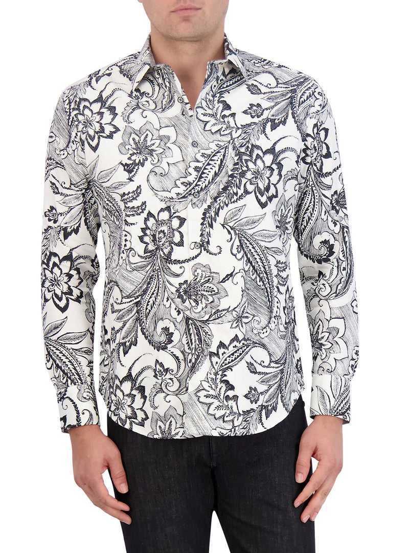 Robert Graham Nadeera Long Sleeve Button Down Shirt White | 38720ZLAX