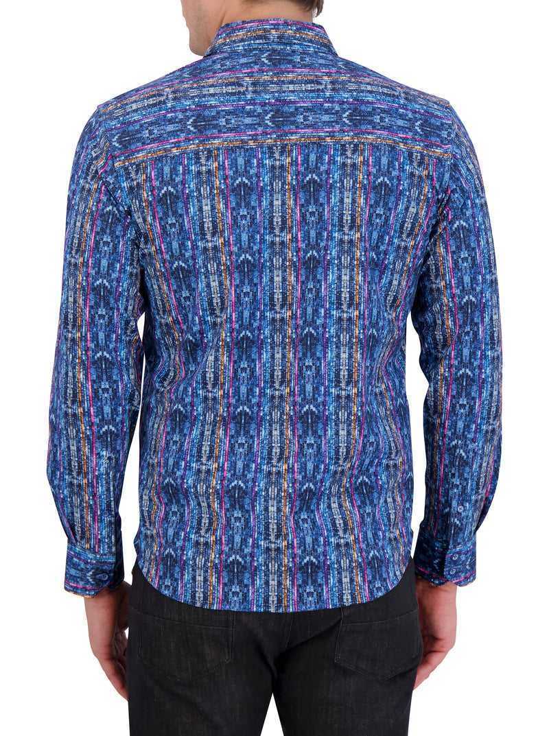 Robert Graham Oasis Motion Long Sleeve Knit Shirt Multi | 40679RWPB