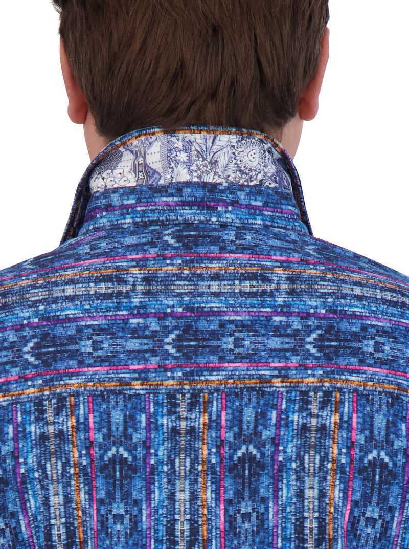 Robert Graham Oasis Motion Long Sleeve Knit Shirt Multi | 40679RWPB