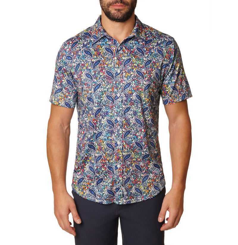 Robert Graham Padova Short Sleeve Knit Shirt Multi | 57068LIWK