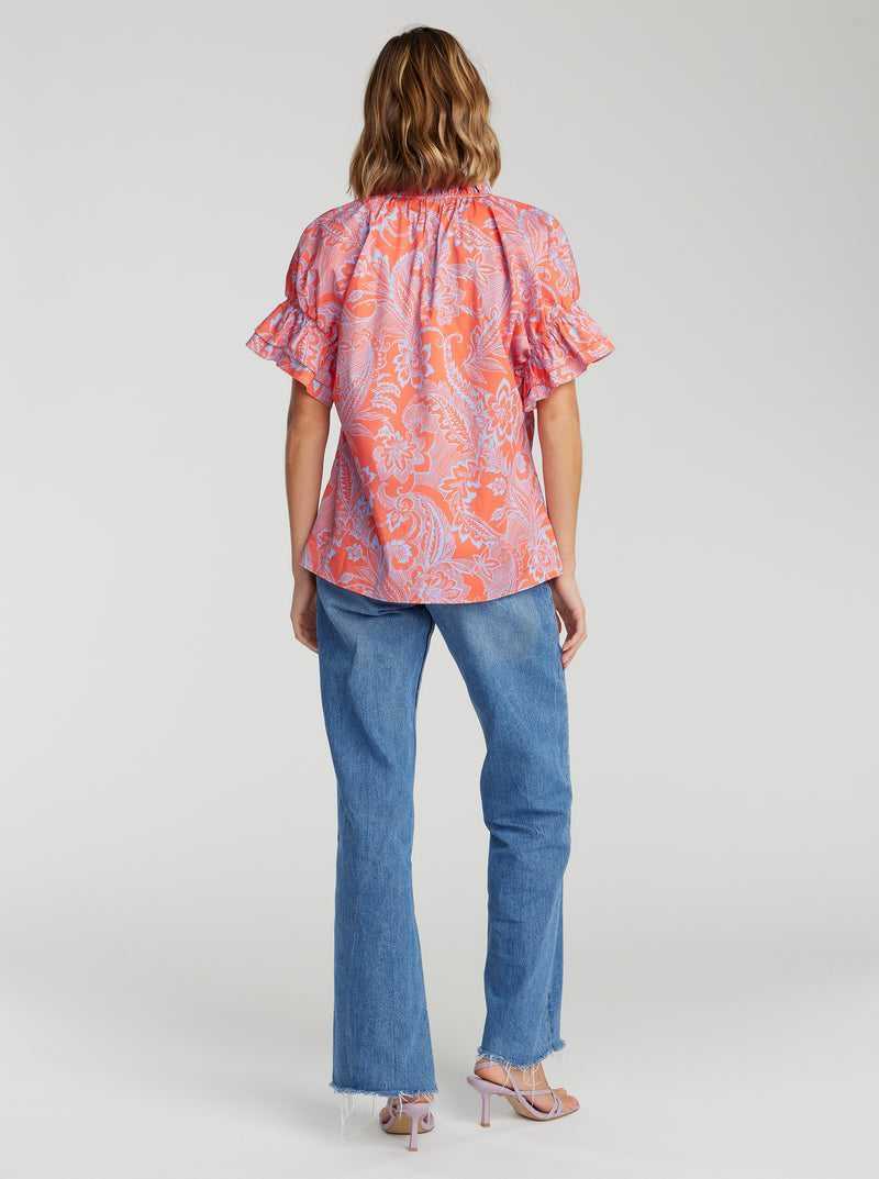 Robert Graham Paige Shirt Pink | 58726PUOJ