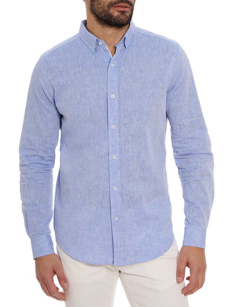 Robert Graham Palmer Long Sleeve Button Down Shirt Blue | 35614FJAB