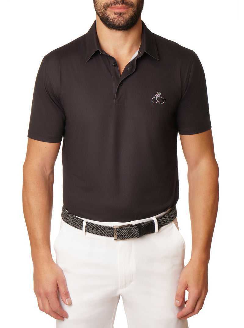 Robert Graham Pedaling Pup Polo Black | 63597JPOQ