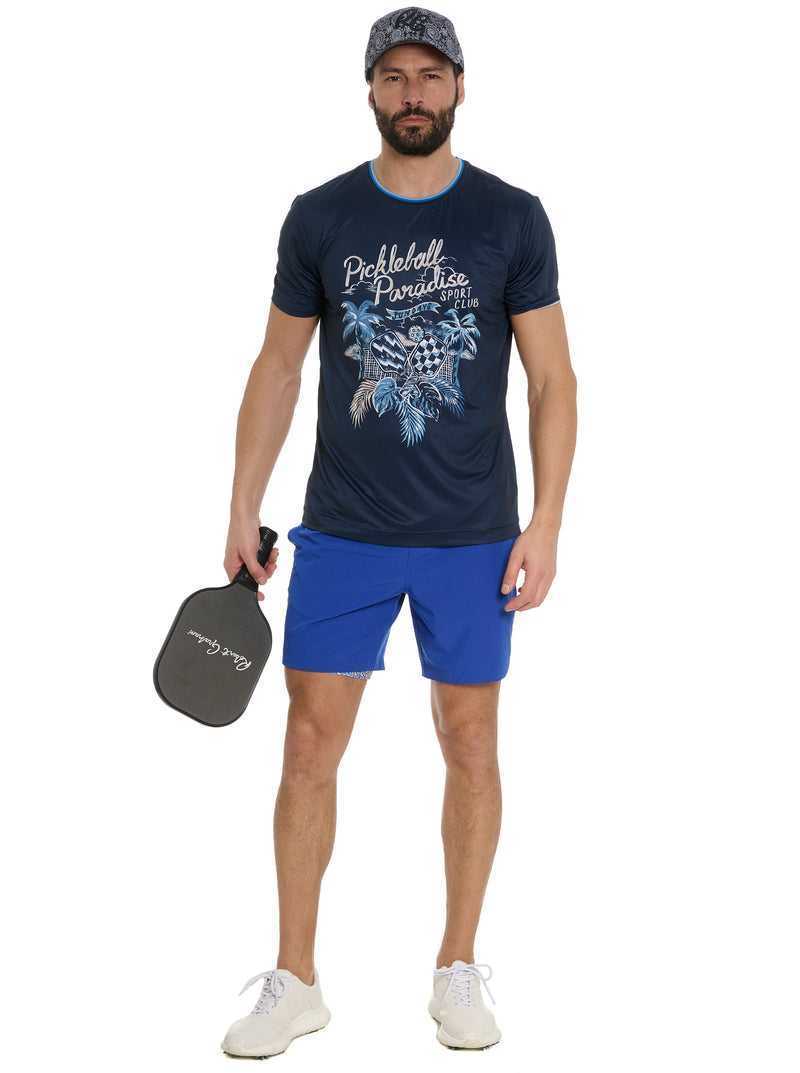 Robert Graham Pickle Sport Club T-shirt Navy | 69810PQEL