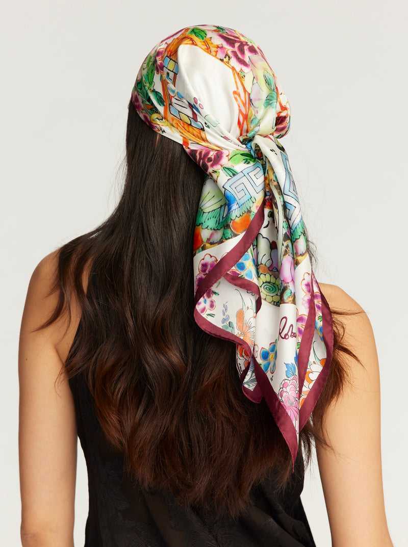 Robert Graham Porcelain Square Scarf Multi | 81357GWDF