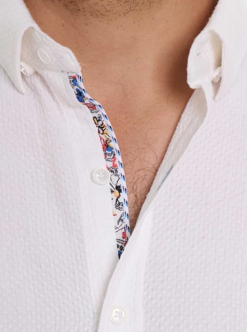 Robert Graham Reid Long Sleeve Button Down Shirt White | 60982ZPUN