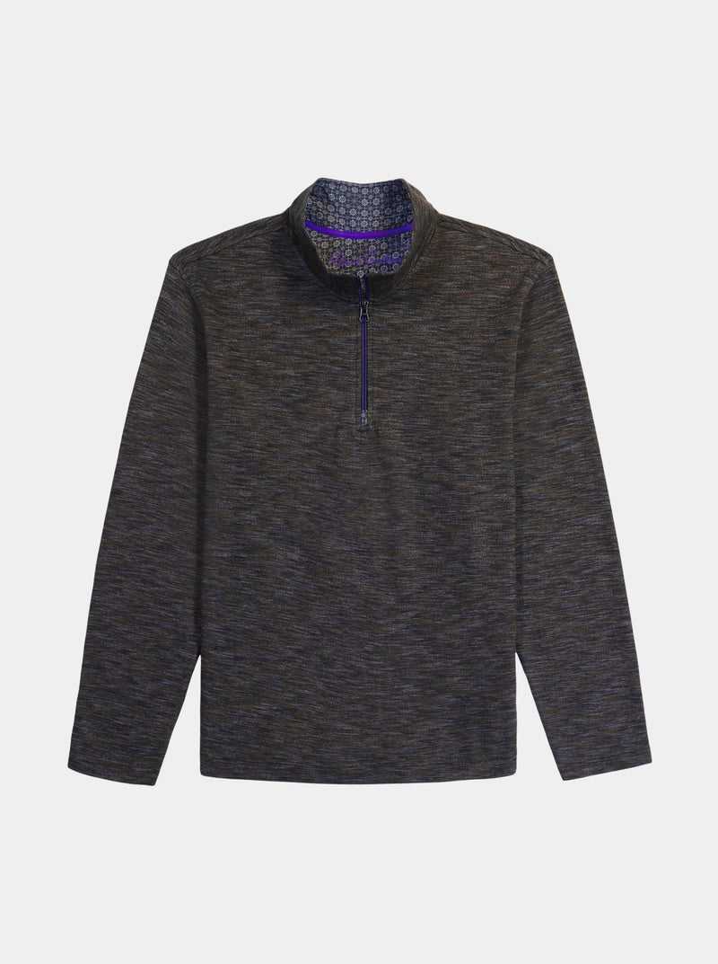 Robert Graham Remo Long Sleeve Knit 1/4 Zip Dark Teal | 61085NXYP