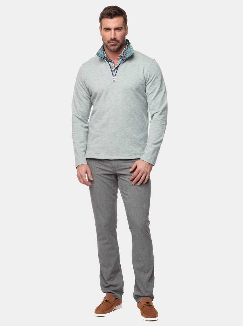 Robert Graham Remo Long Sleeve Knit 1/4 Zip Dark Teal | 61085NXYP