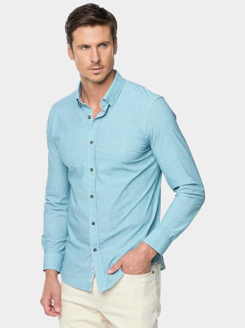 Robert Graham Renley Long Sleeve Button Down Shirt Teal | 06197CKZH