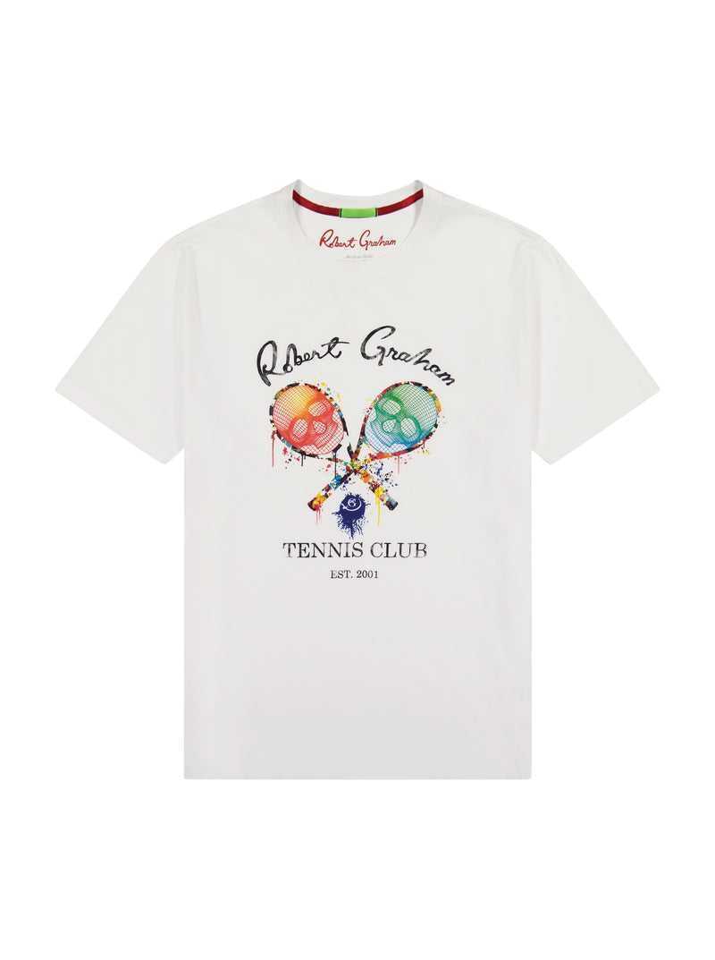 Robert Graham Rg Tennis Club T-shirt White | 07182EDCU