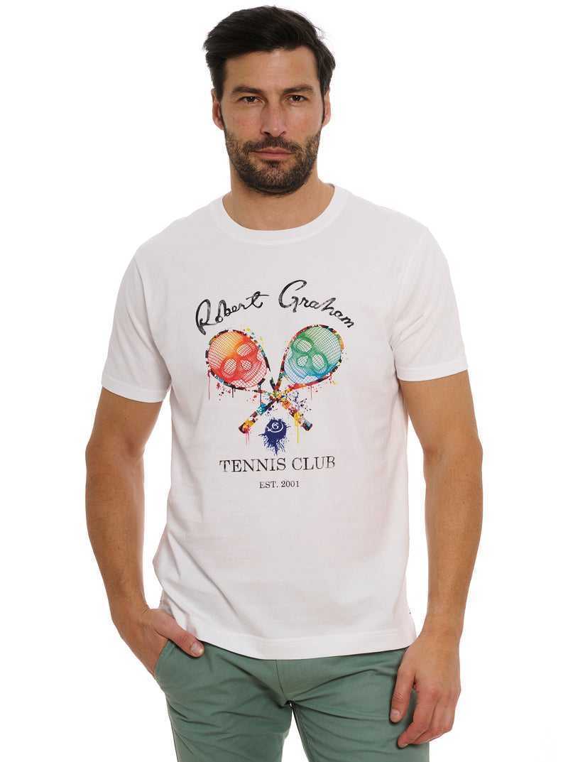 Robert Graham Rg Tennis Club T-shirt White | 07182EDCU