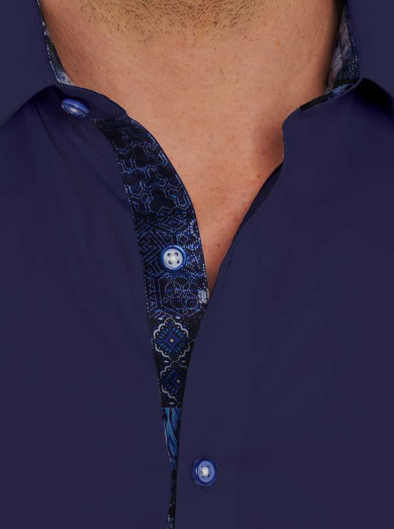 Robert Graham Righteous 2 Long Sleeve Button Down Shirt Navy | 02387YOWE