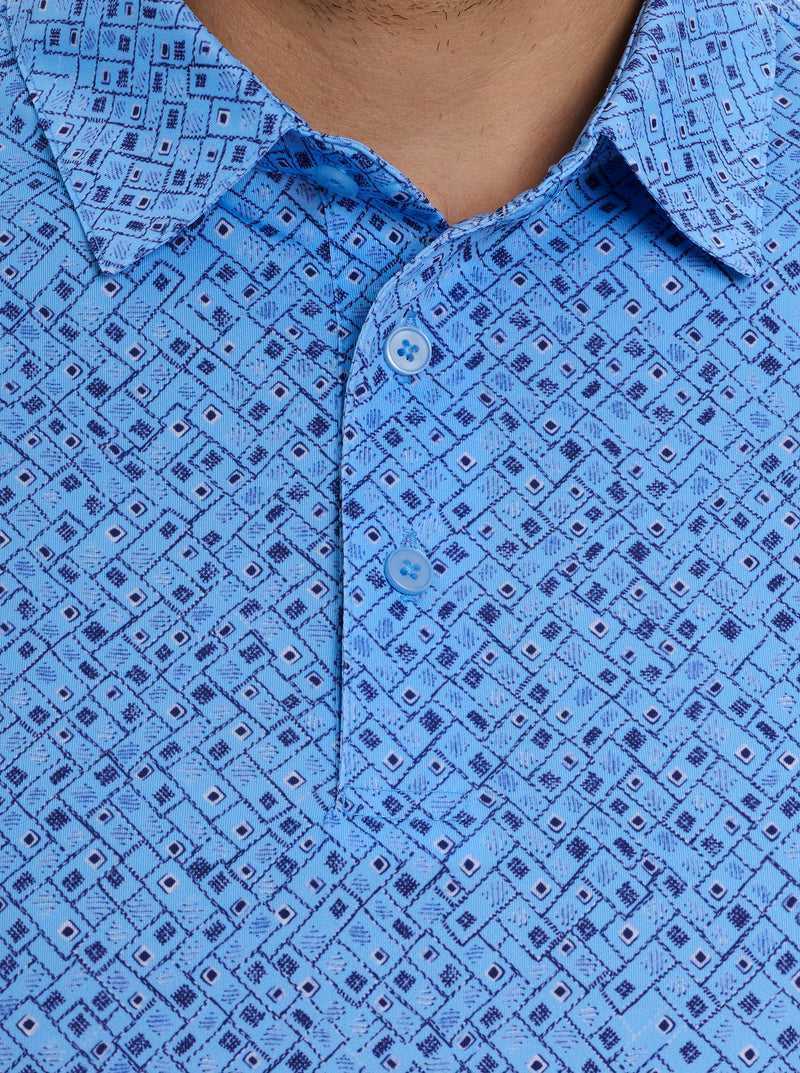 Robert Graham Sandzabar Polo Periwinkle | 38729CJZL