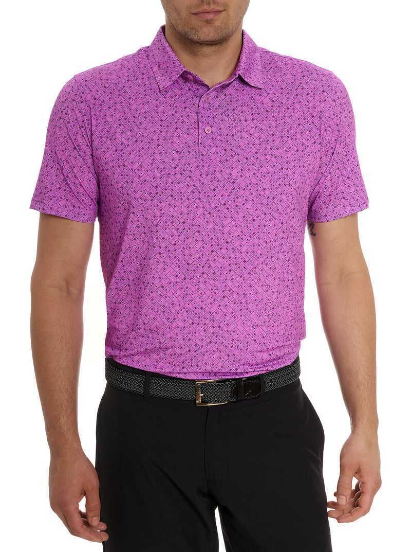 Robert Graham Sandzabar Polo Periwinkle | 38729CJZL