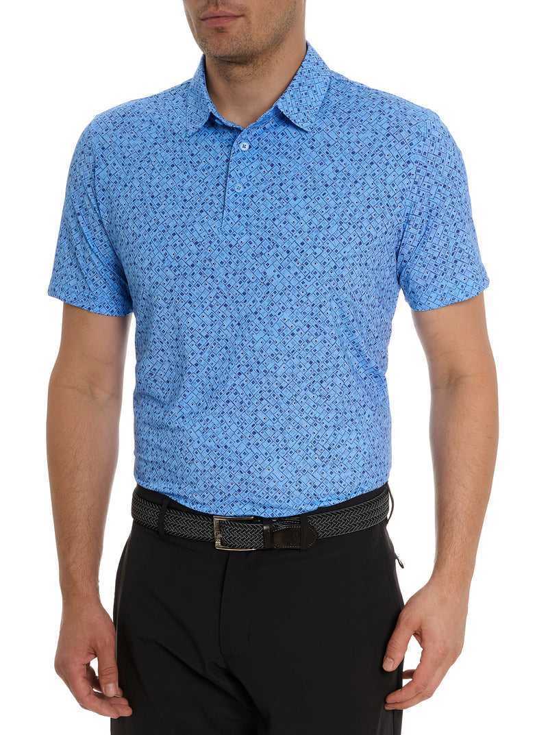 Robert Graham Sandzabar Polo Periwinkle | 38729CJZL