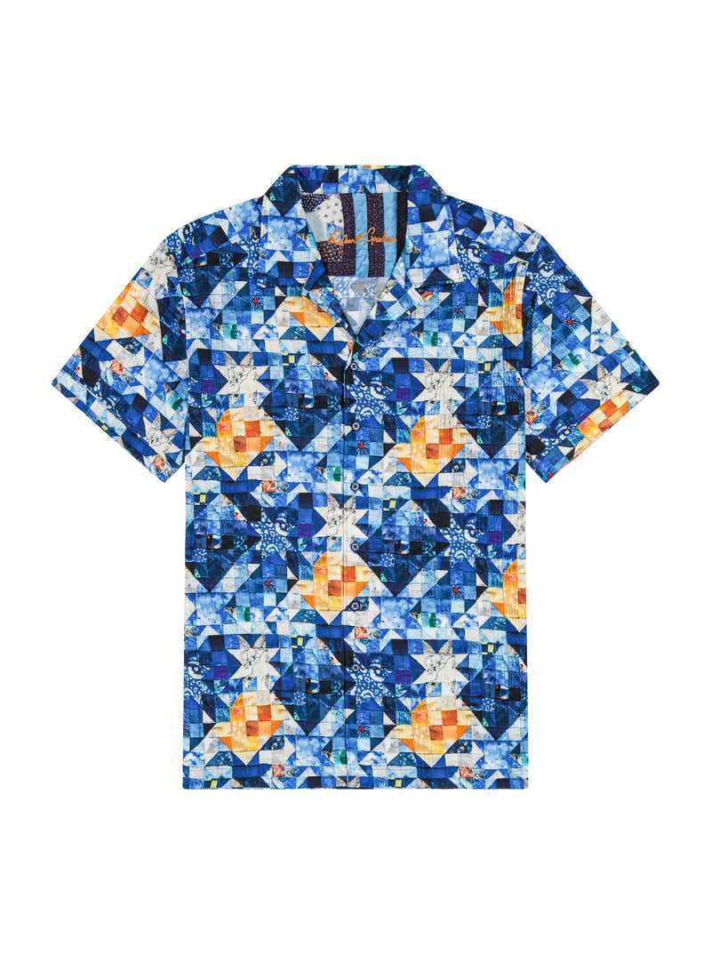 Robert Graham Sashiko Short Sleeve Button Down Shirt Multi | 51740CTMJ