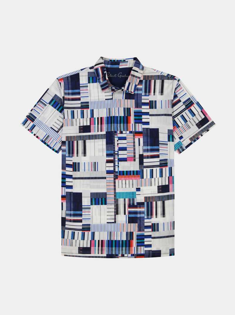 Robert Graham Siro Short Sleeve Knit Polo Multi | 27408KFWC