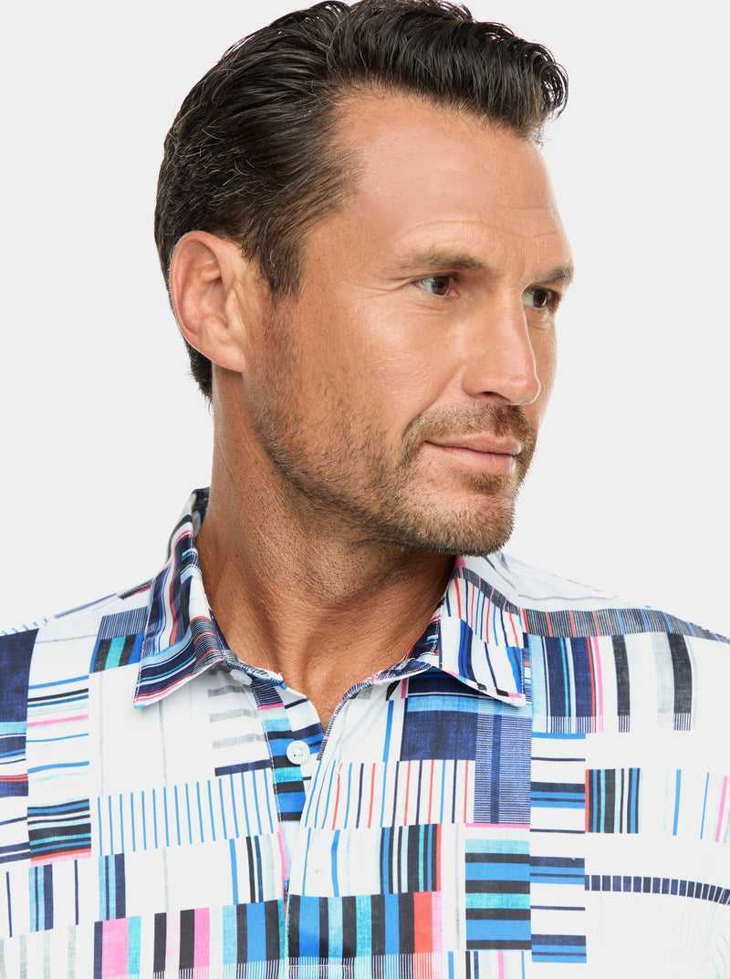 Robert Graham Siro Short Sleeve Knit Polo Multi | 27408KFWC