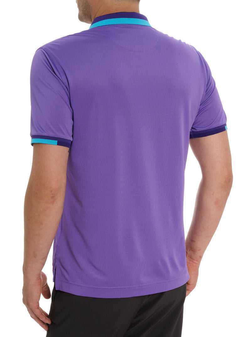 Robert Graham Skull Rose Polo Purple | 03672RTDY