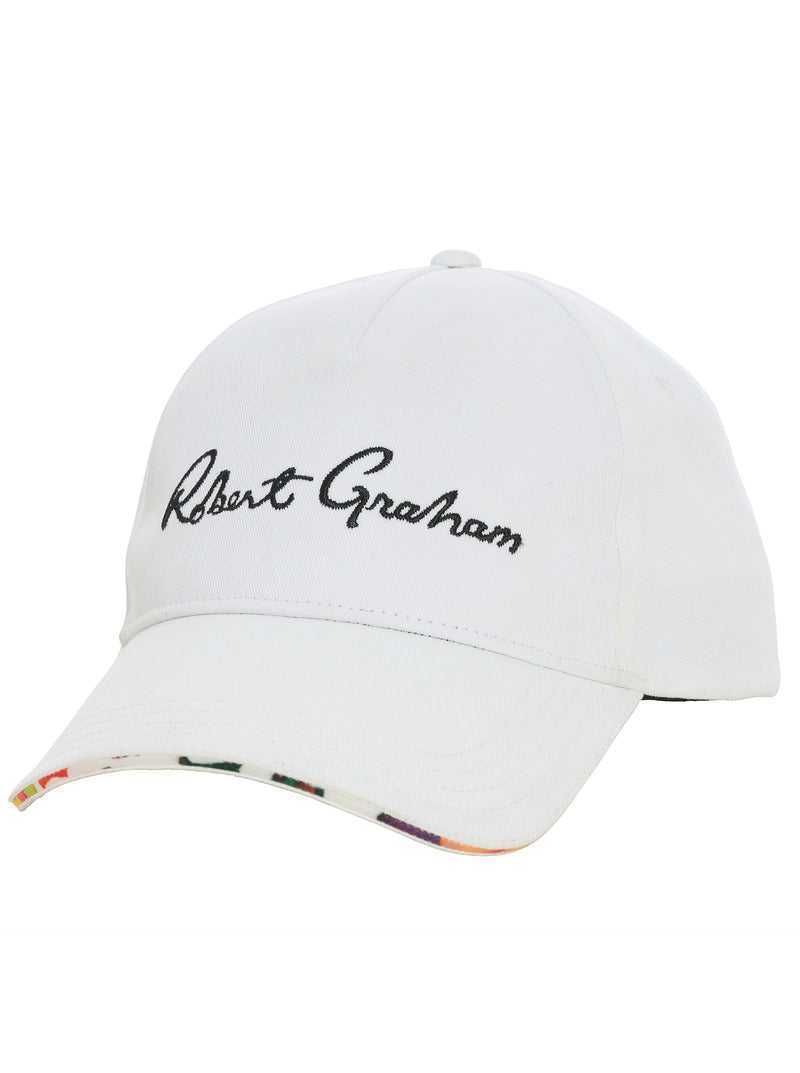 Robert Graham Splash Baseball Hat White | 54309RKZG