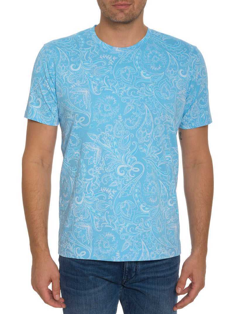 Robert Graham Swanson T-shirt Turquoise | 63958KXTG