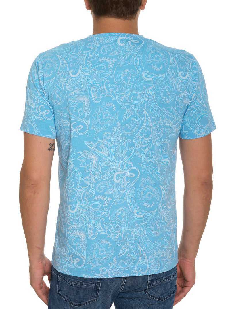 Robert Graham Swanson T-shirt Turquoise | 63958KXTG