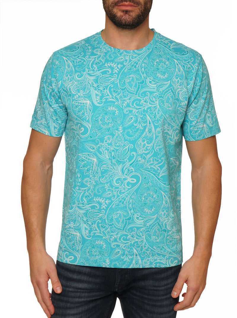 Robert Graham Swanson T-shirt Turquoise | 63958KXTG