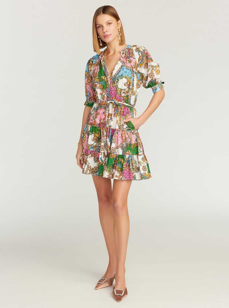 Robert Graham Sydney Short Sleeve Dress Multi | 02874JRDK