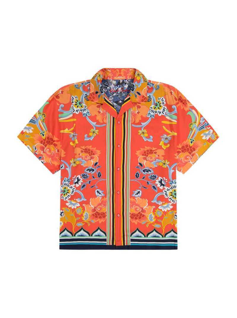 Robert Graham Taj Short Sleeve Button Down Shirt Multi | 43591WINO