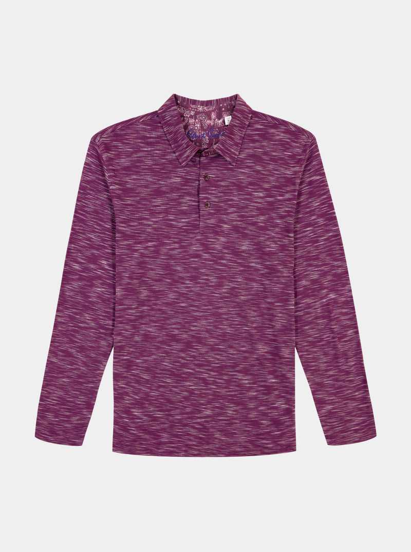 Robert Graham Thales Long Sleeve Polo Navy | 84061UZGM