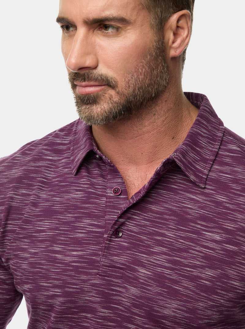 Robert Graham Thales Long Sleeve Polo Navy | 84061UZGM