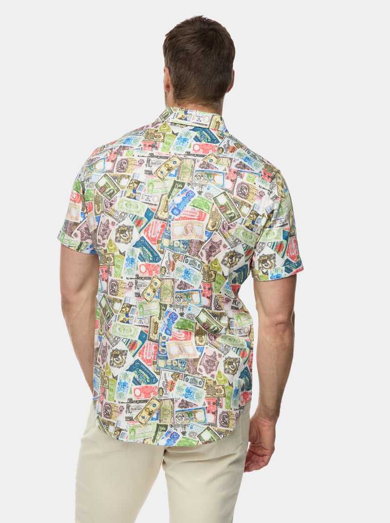 Robert Graham The Heist Short Sleeve Button Down Shirt Multi | 46123GUDF