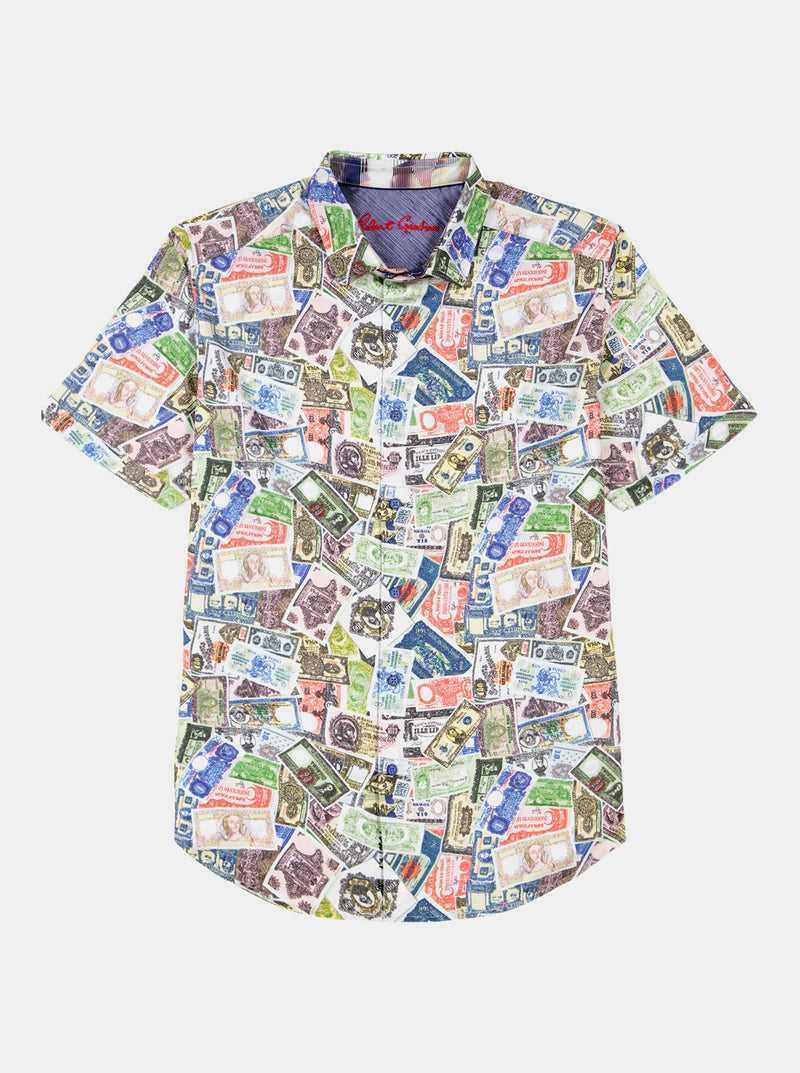 Robert Graham The Heist Short Sleeve Button Down Shirt Multi | 75062VAFQ