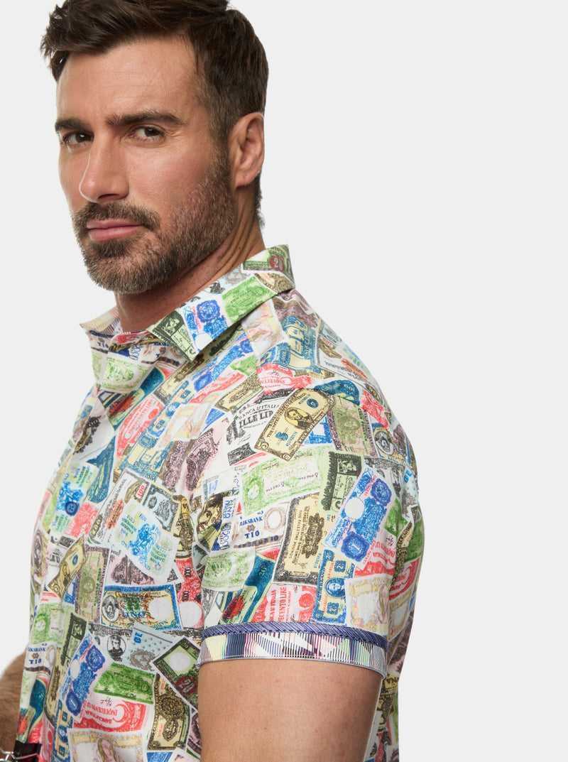 Robert Graham The Heist Short Sleeve Button Down Shirt Multi | 75062VAFQ